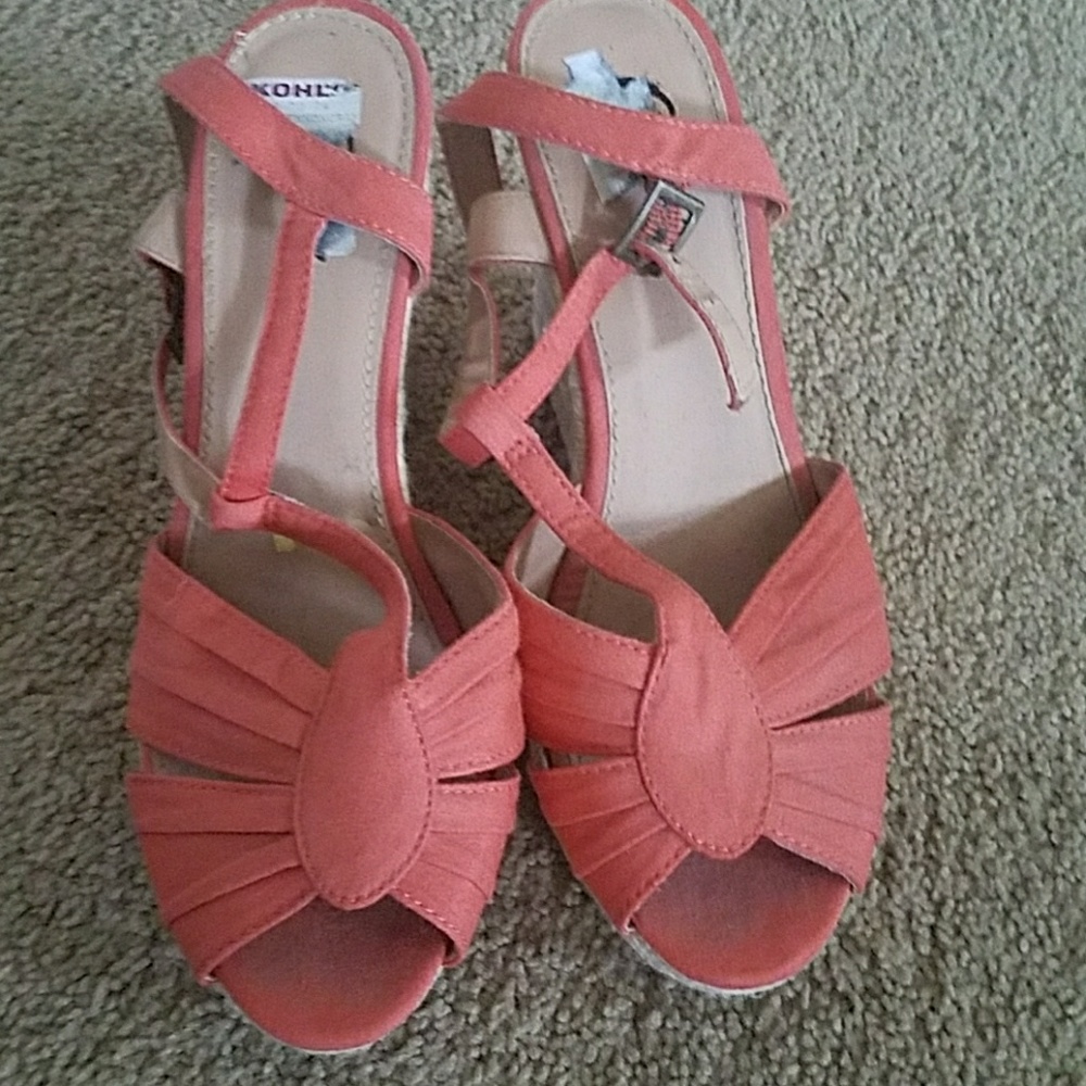 Cute peach colored Sandals